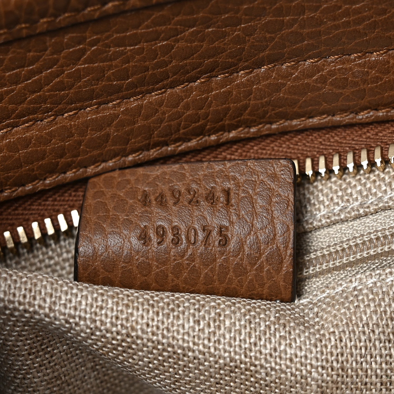Gucci Monogram Small Bree Tote Beige Tabacco 7 of 10