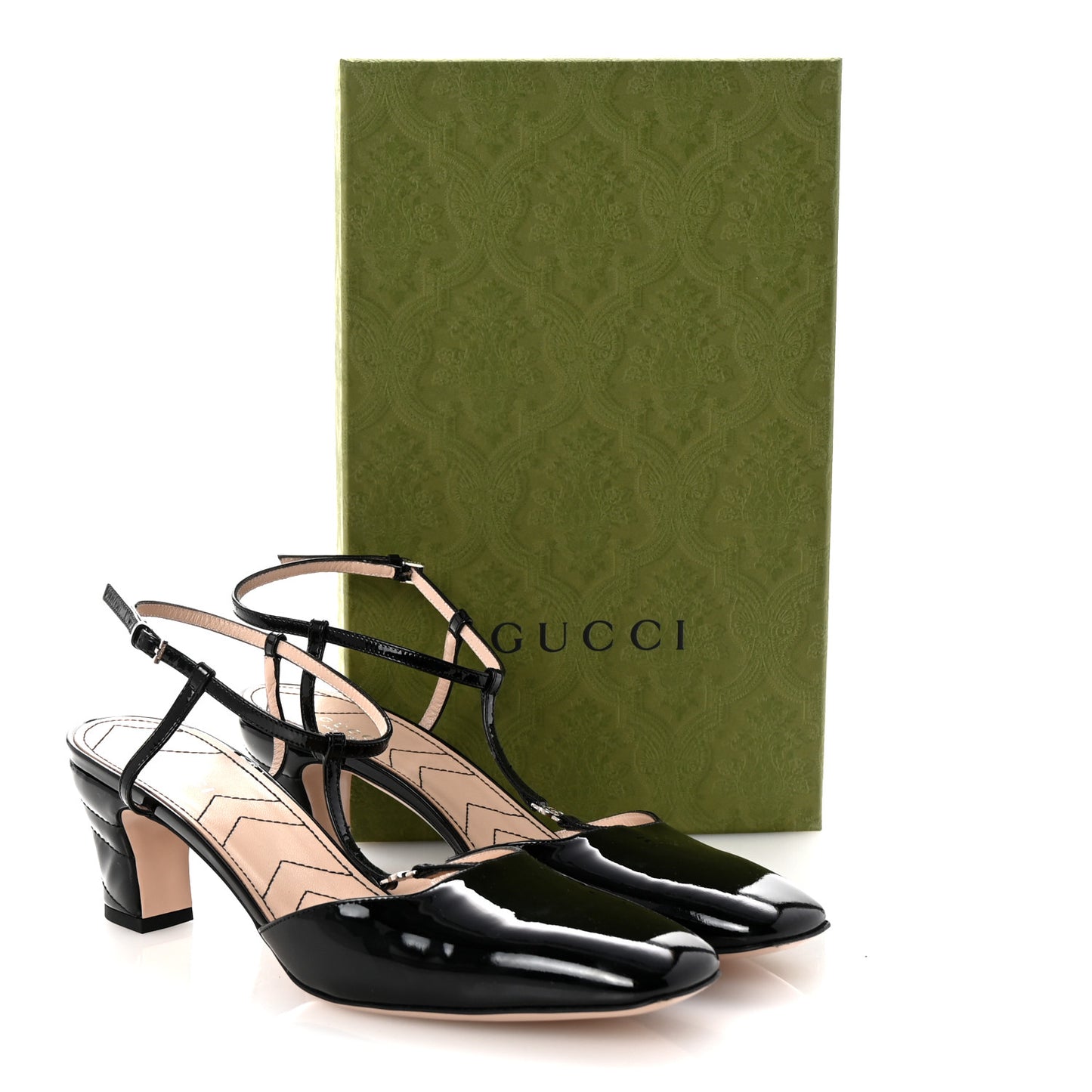 Patent Charlotte Petite GG 55mm Slingback Pumps 40 Black