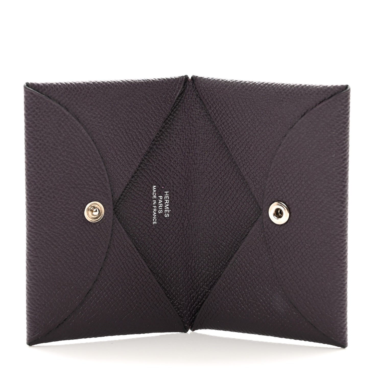 Epsom Calvi Card Case Rouge Sellier