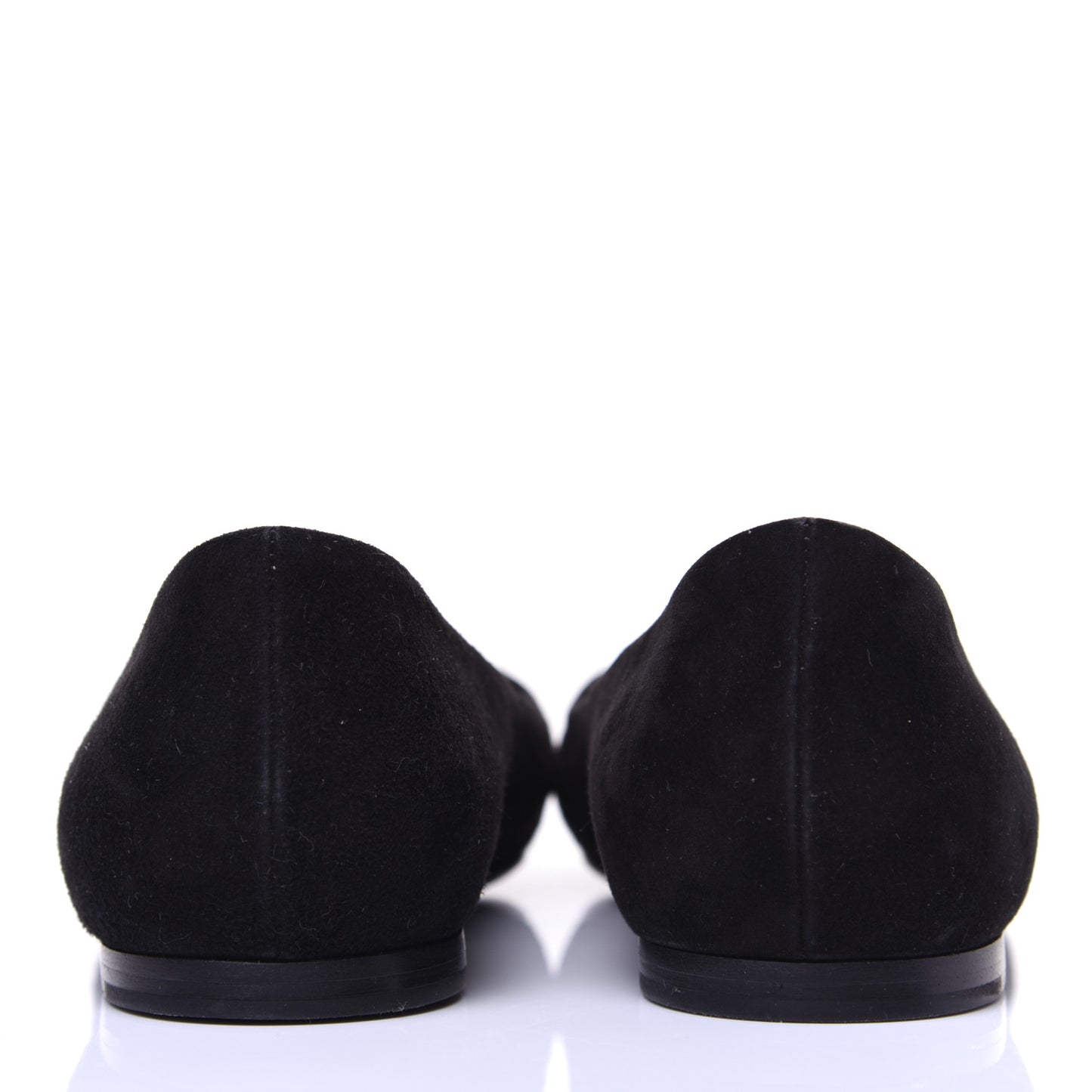 Suede Madeleine Flat 38.5 Black