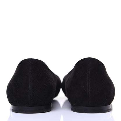Louis Vuitton Suede Madeleine Flat 38.5 Black 7 of 14