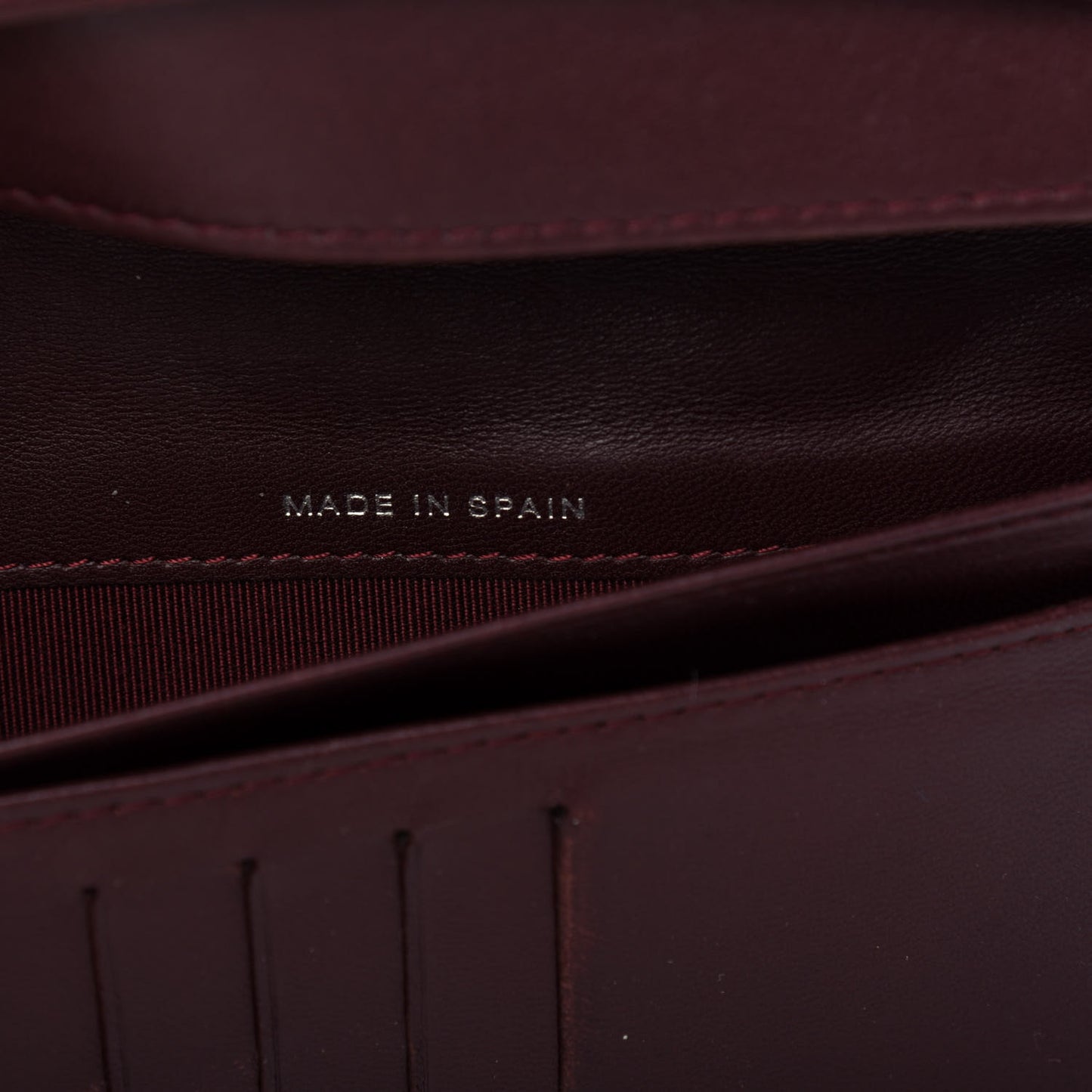 Lambskin Quilted Yen Wallet Black