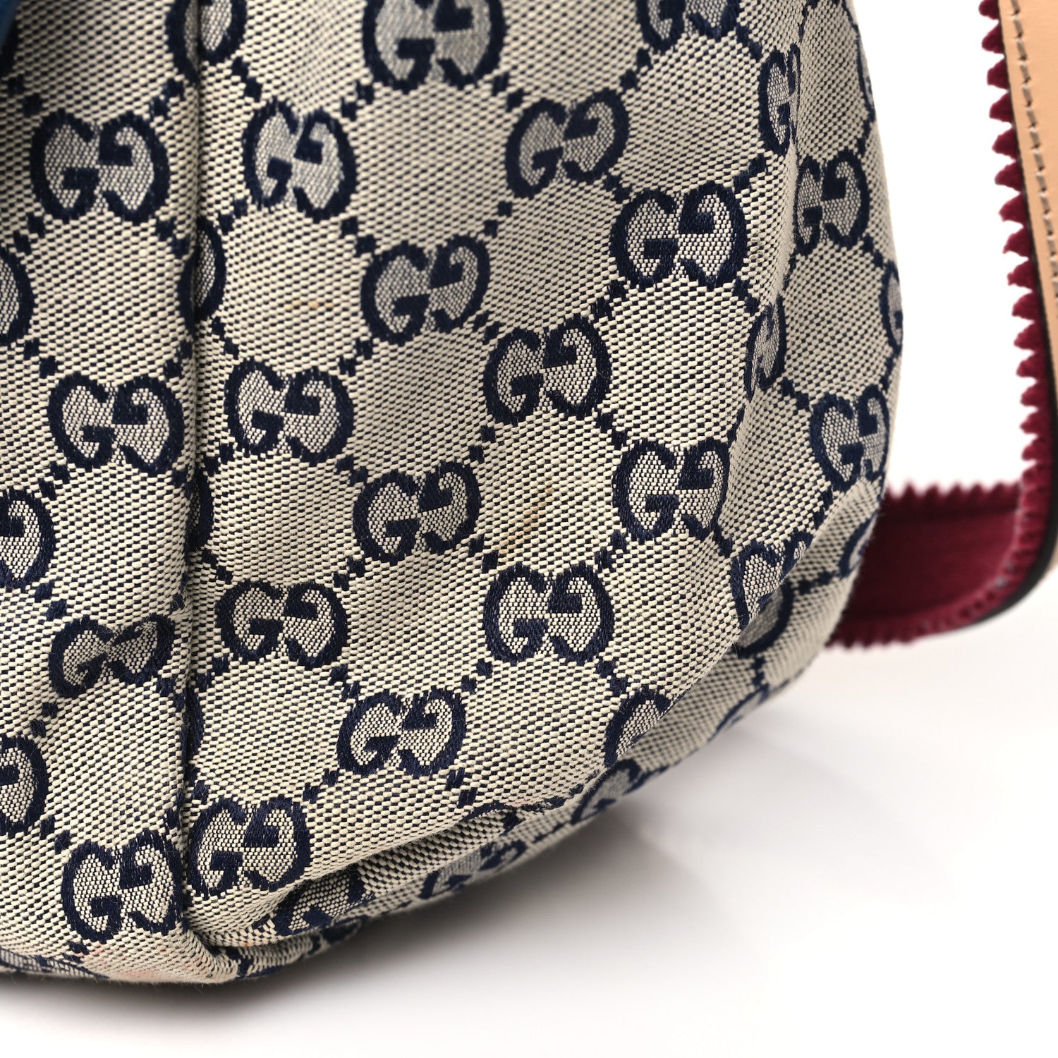 Gucci GG Monogram Diaper Bag Beige Blue 11 of 12