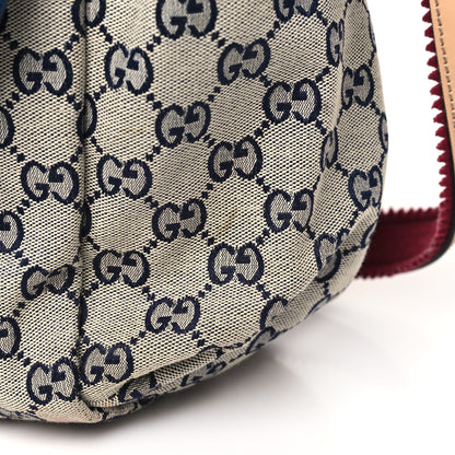 Gucci GG Monogram Diaper Bag Beige Blue 11 of 12