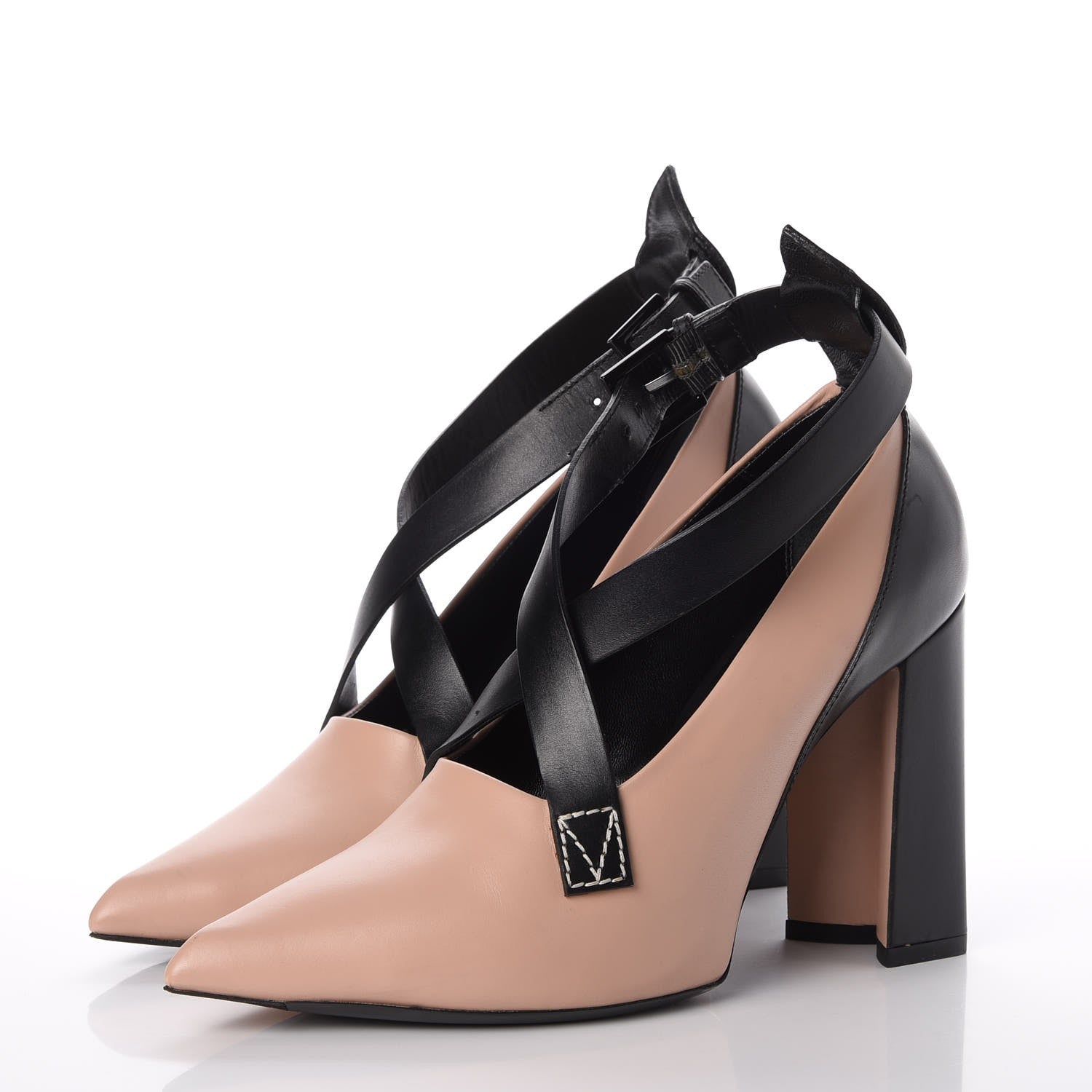 Louis Vuitton Calfskin Gamble Diva Pumps 39 Nude 3 of 17