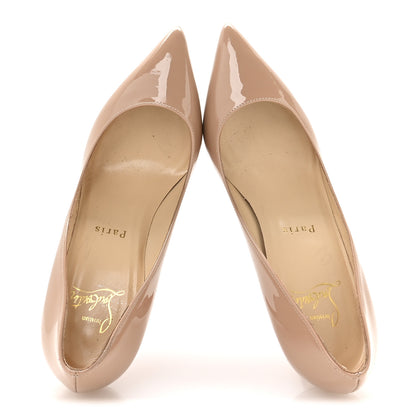 Christian Louboutin Patent Pigalle Plato 100 Pumps 35.5 Nude 2 of 7