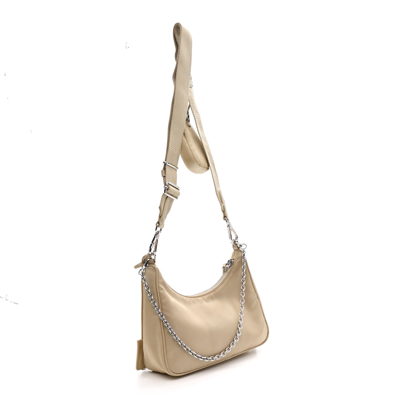 Prada Nylon Re-Edition 2005 Shoulder Bag Deserto 3 of 14