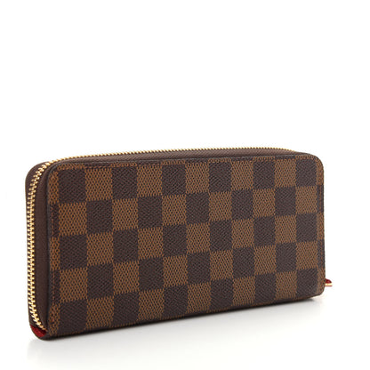 Louis Vuitton Damier Ebene Clemence Wallet Cherry 3 of 8