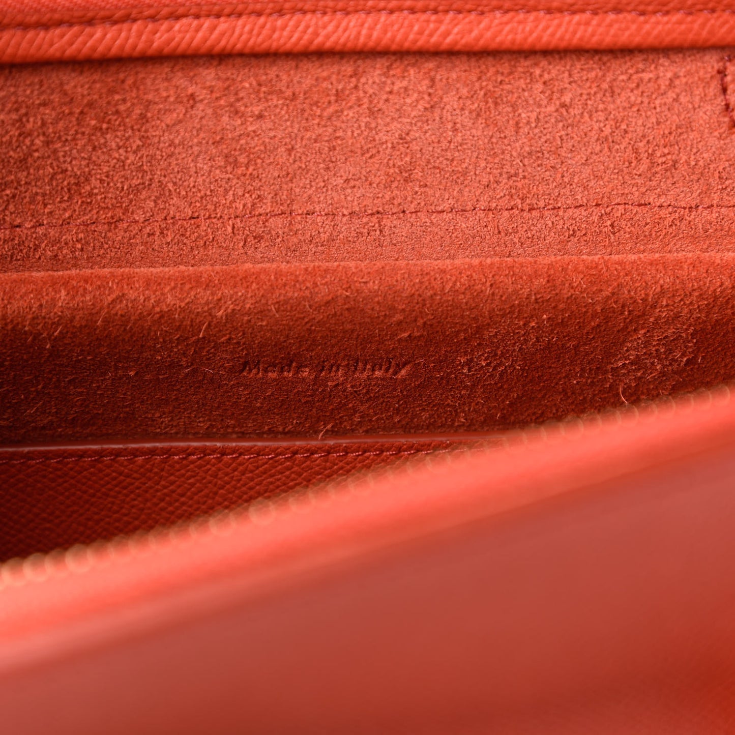 Baby Grained Calfskin Micro Belt Bag Poppy