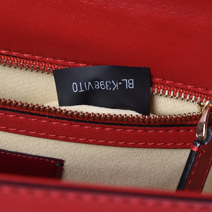 Valentino Garavani Vitello Medium Glam Lock Rockstud Flap Red 7 of 7