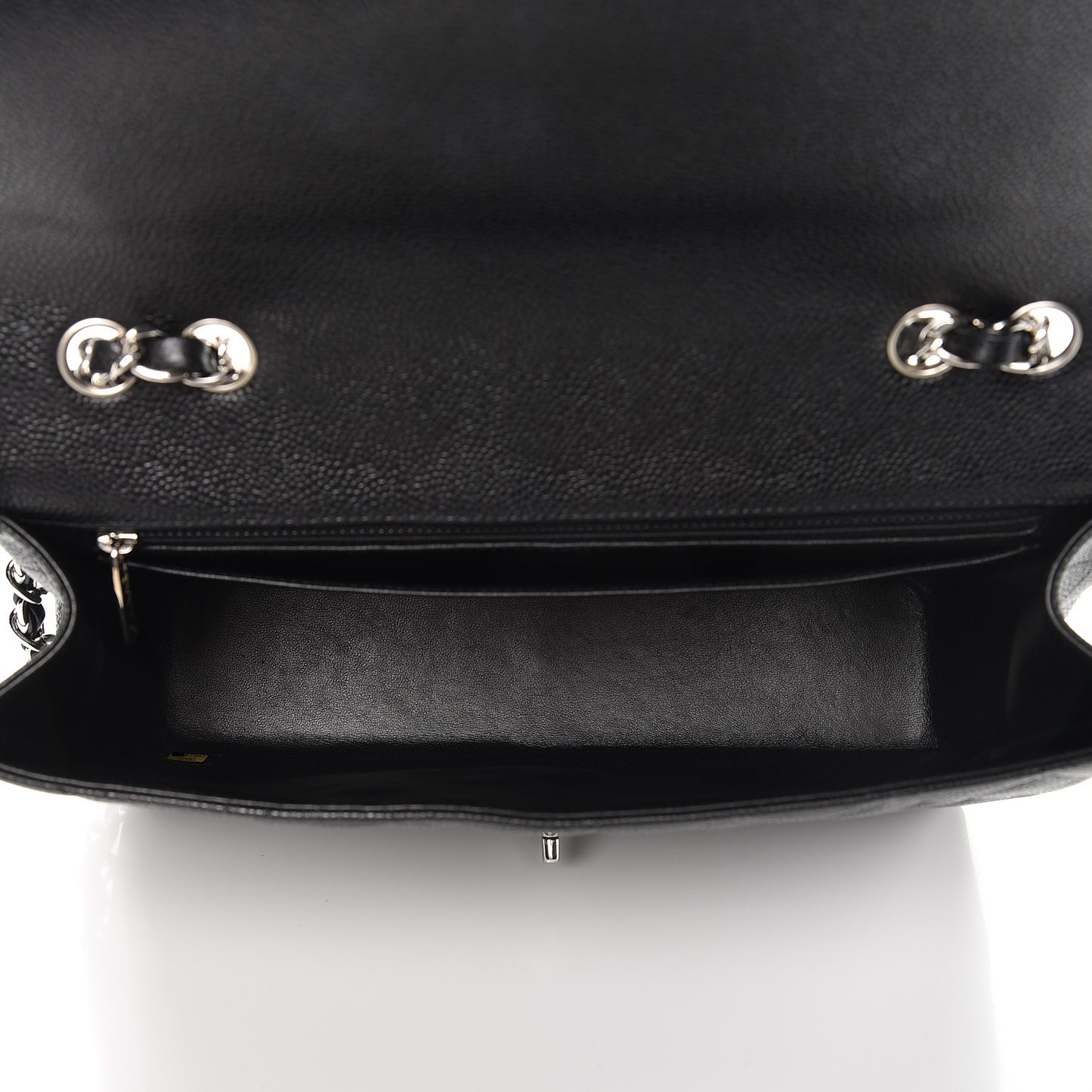 Caviar Quilted Jumbo Single Flap Black