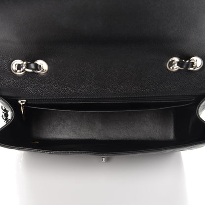 Chanel Caviar Quilted Jumbo Single Flap Black 7 of 10