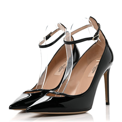 Valentino Garavani Patent Mary Jane Pumps 39 Black 3 of 9
