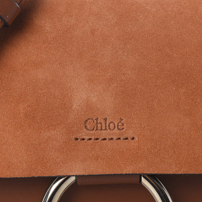 Chloe Suede Calfskin Small Faye Shoulder Bag Tobacco 7 of 9