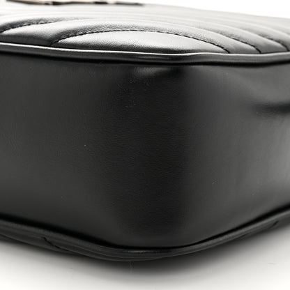 Saint Laurent Calfskin Matelasse Monogram Lou Camera Bag Black 9 of 12