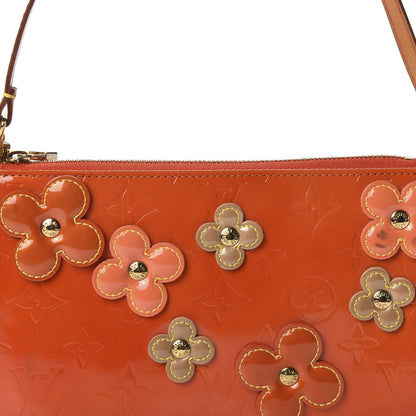 Louis Vuitton Vernis Lexington Fleurs Pochette Orange 7 of 10