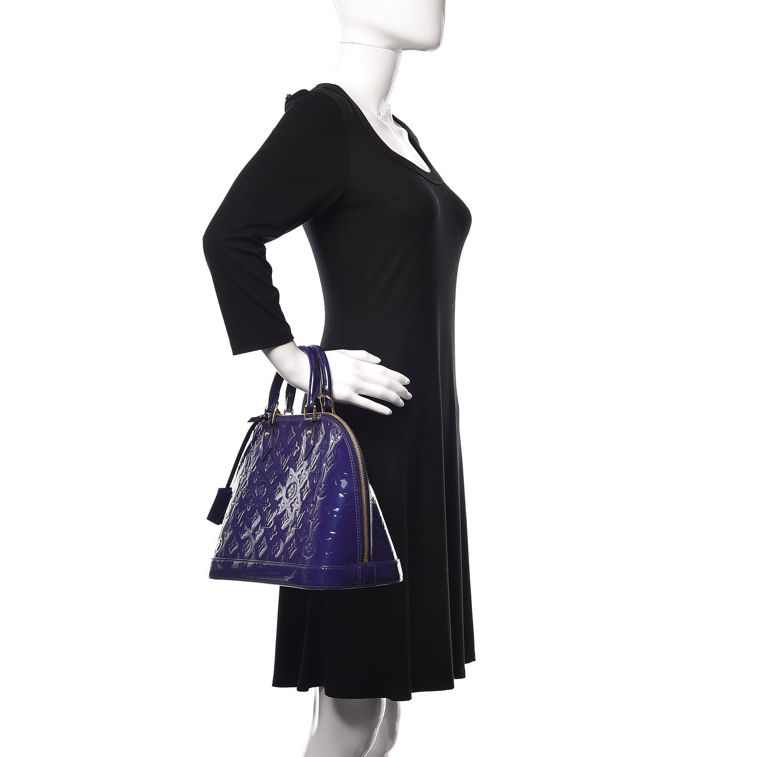 Louis Vuitton Vernis Alma PM Blueberry 2 of 8