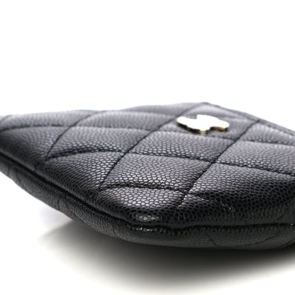 Chanel Caviar Quilted Zip Card Holder Wallet Black 10 of 11