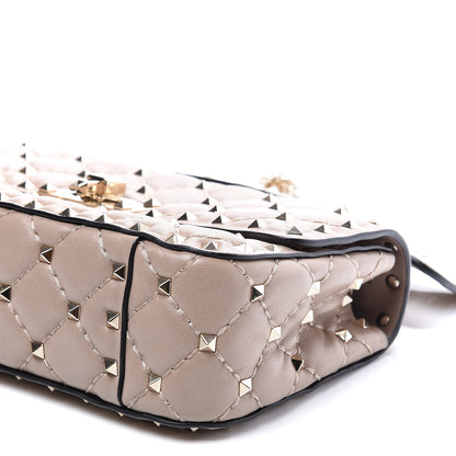 Valentino Garavani Nappa Small Rockstud Spike Shoulder Bag Poudre 8 of 10