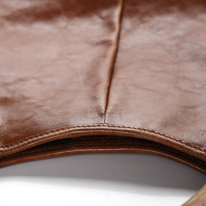 Saint Laurent Buffalo Large Mombasa Horn Hobo Brown 8 of 16
