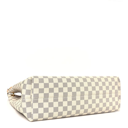 Louis Vuitton Damier Azur Graceful MM Rose Ballerine 3 of 9