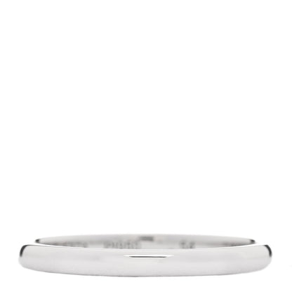 Van Cleef & Arpels Platinum 2mm Tendrement Wedding Band Ring 54 6.75 1 of 5