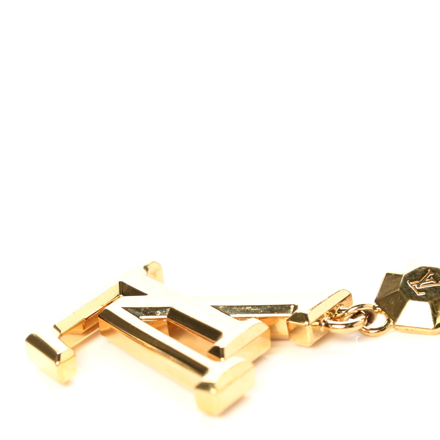 Louis Vuitton LV Facettes Bag Charm Key Holder Gold 5 of 6