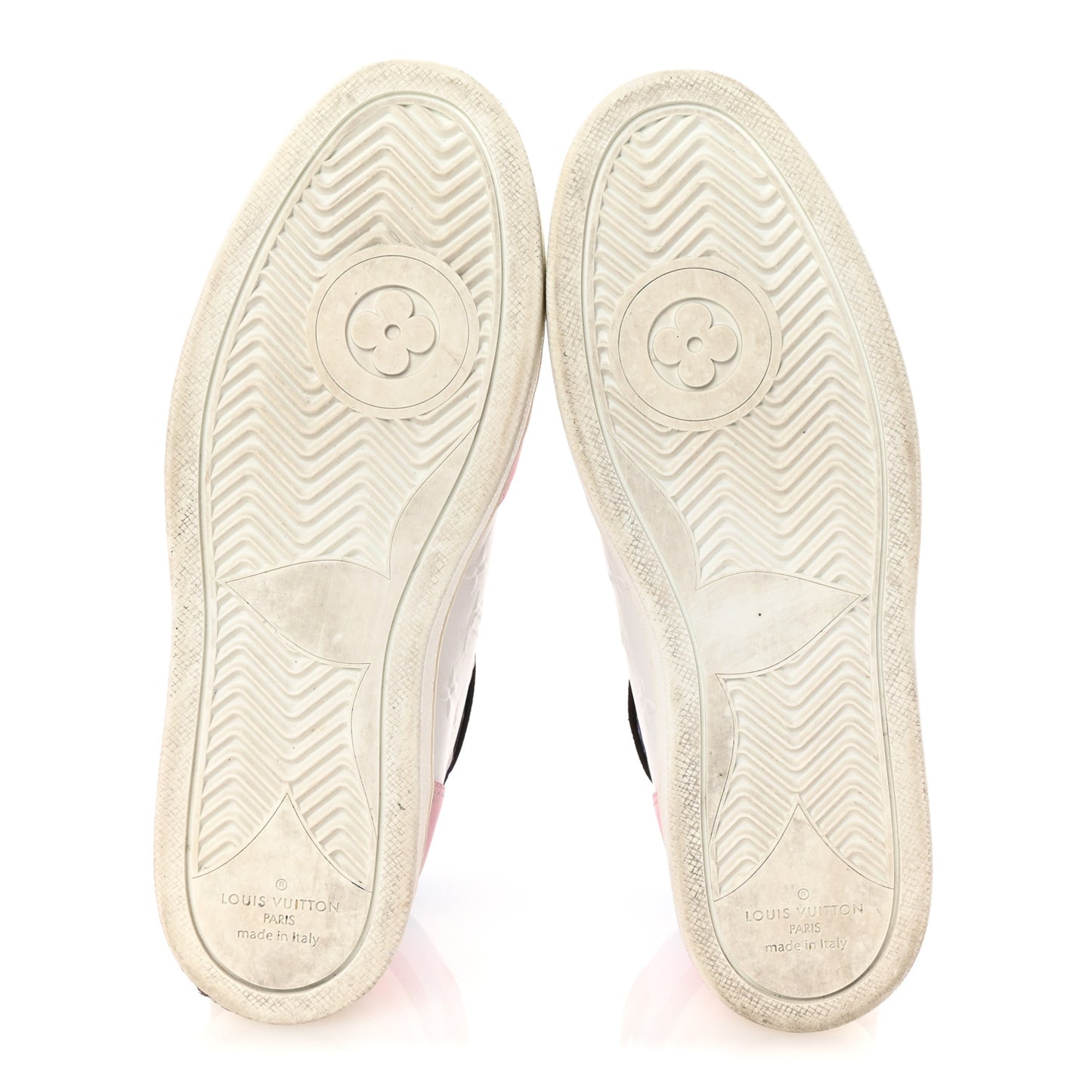 Calfskin Monogram Boombox Sneaker Boots 38.5 White Multicolor