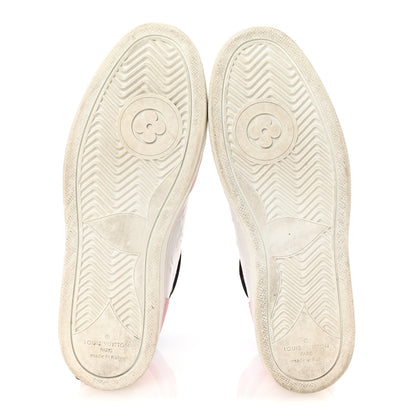Louis Vuitton Calfskin Monogram Boombox Sneaker Boots 38.5 White Multicolor 6 of 9