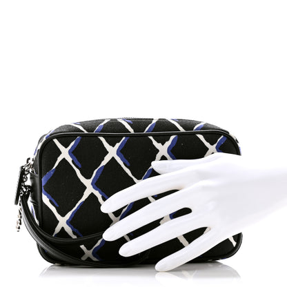 Chanel Canvas Airline Cosmetic Case Blue White 2 of 7