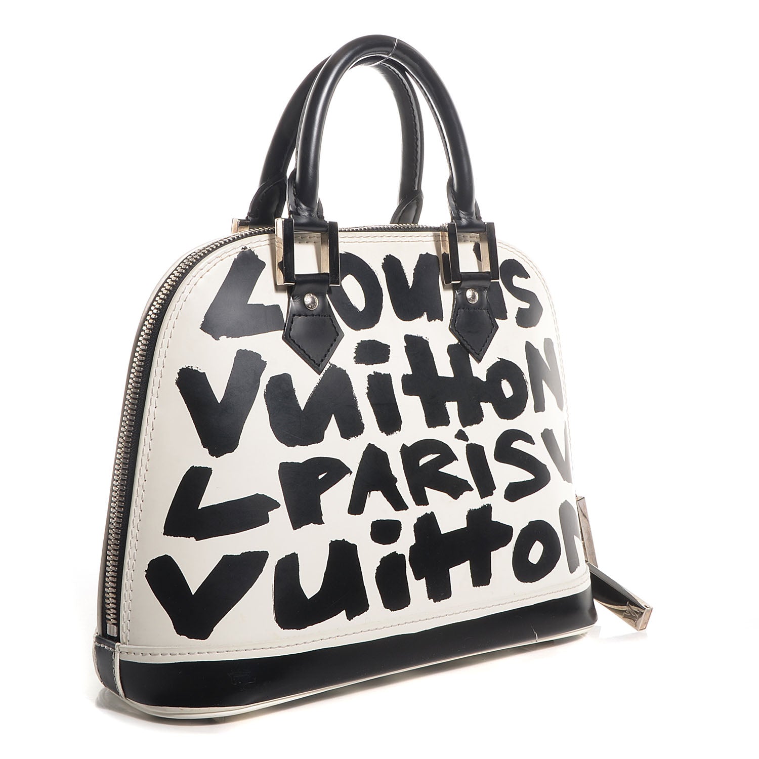 Louis Vuitton Graffiti Alma MM Black 3 of 7