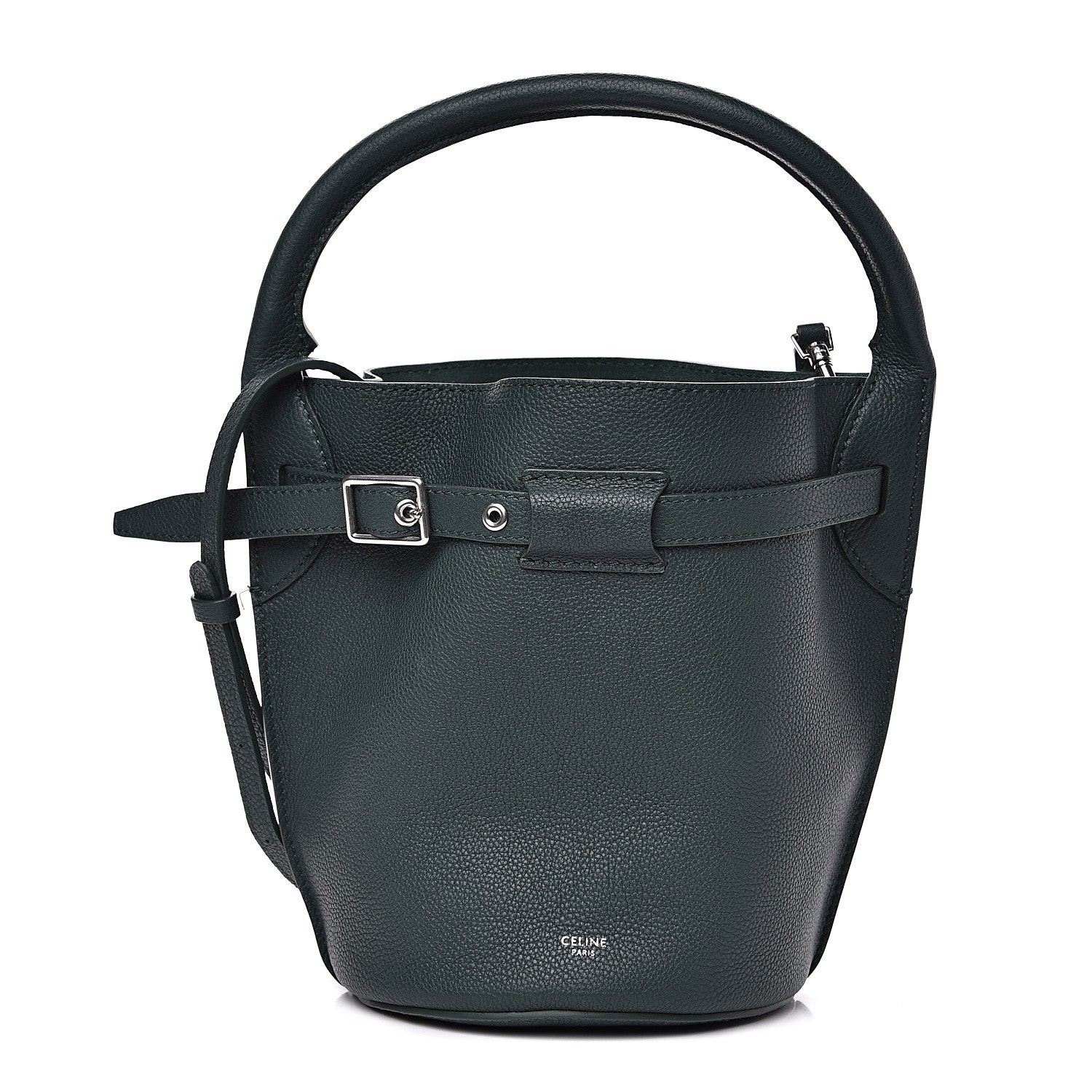 Celine Supple Grained Calfskin Nano Big Bag Bucket Slate 1 of 9