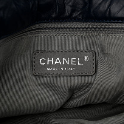 Chanel Calfskin Ultra Stitch Oversize Flap Navy 6 of 12