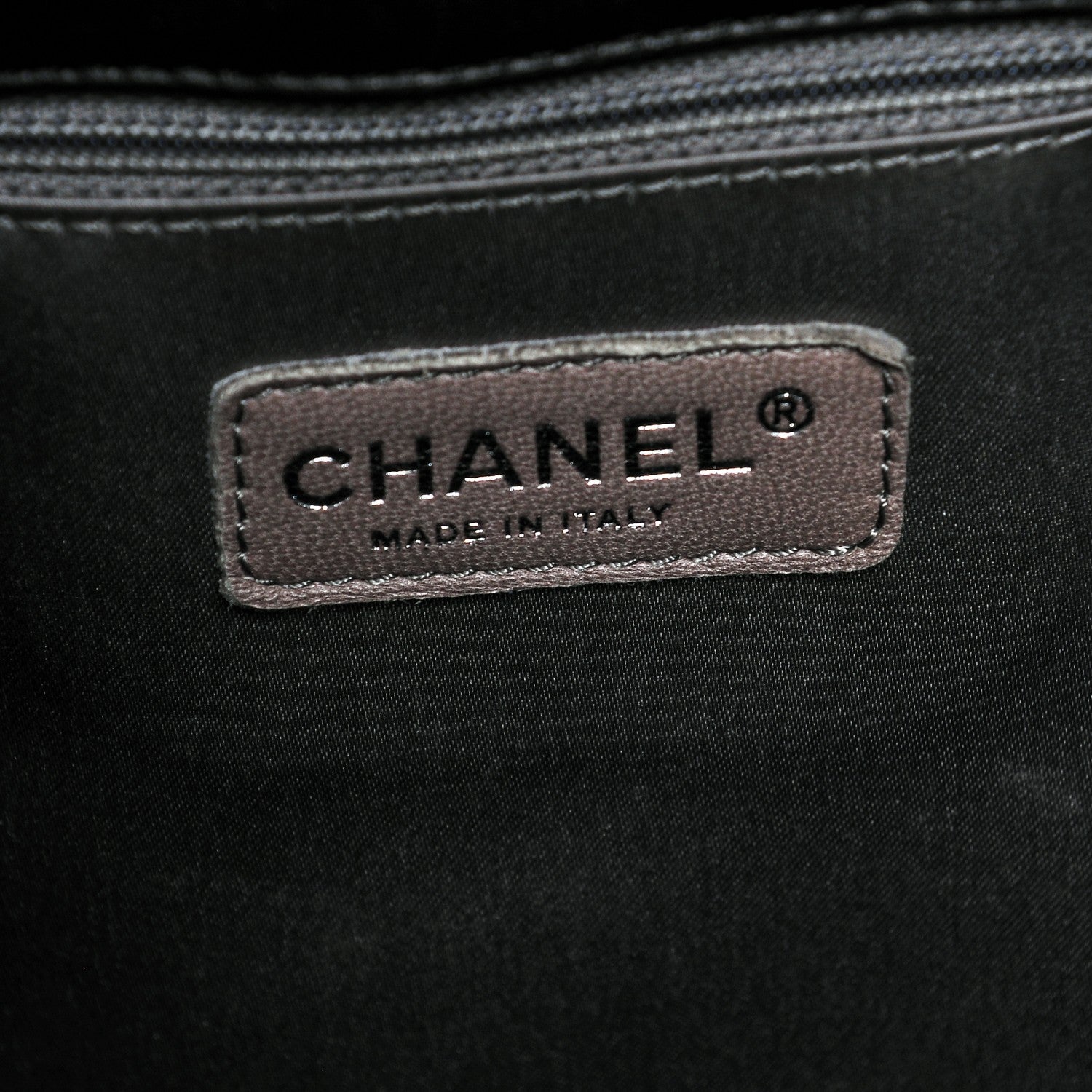 Chanel Lambskin Quilted CC Shopping Tote Black 7 of 7