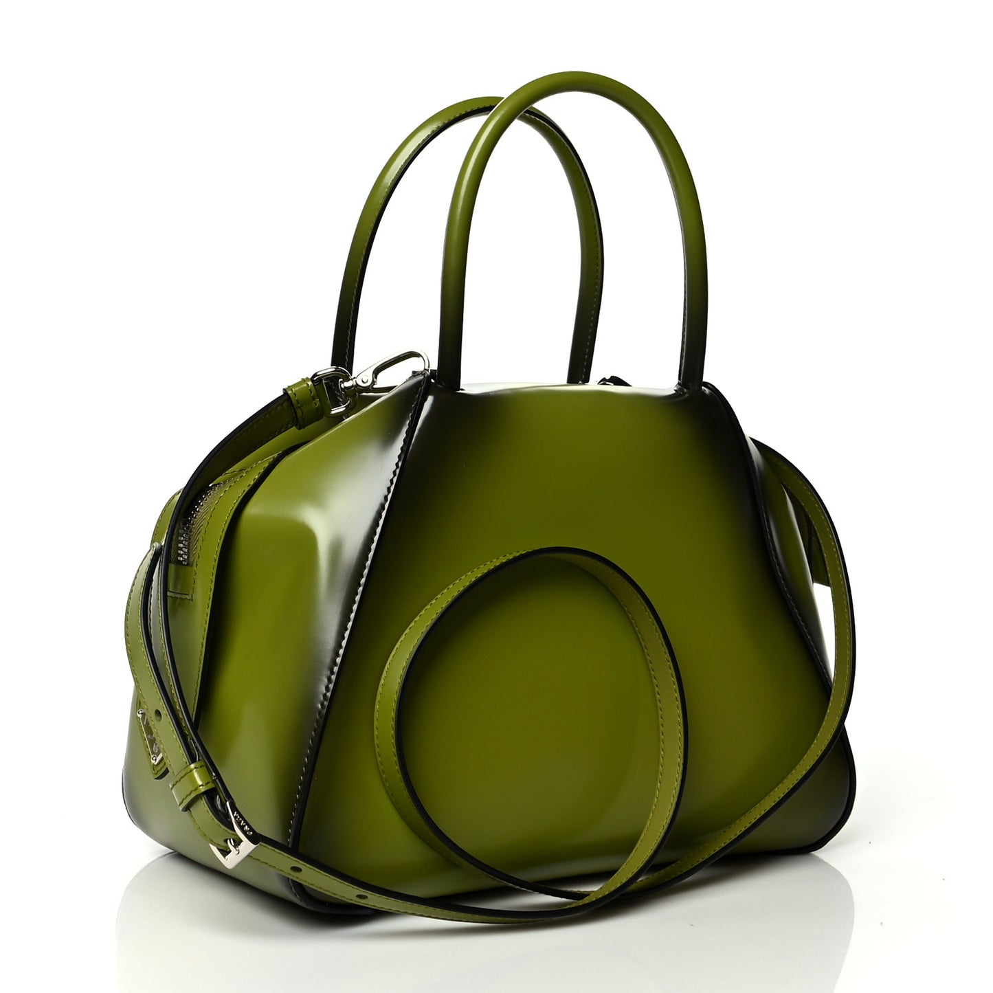 Spazzolato Small Supernova Handbag Edera Sfumato