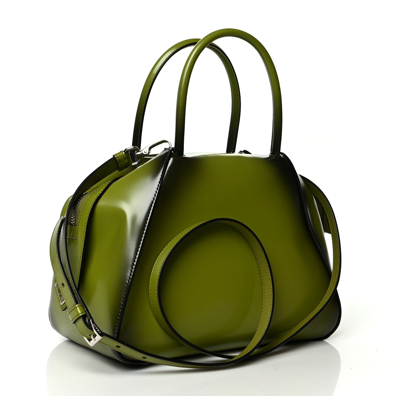Prada Spazzolato Small Supernova Handbag Edera Sfumato 2 of 11