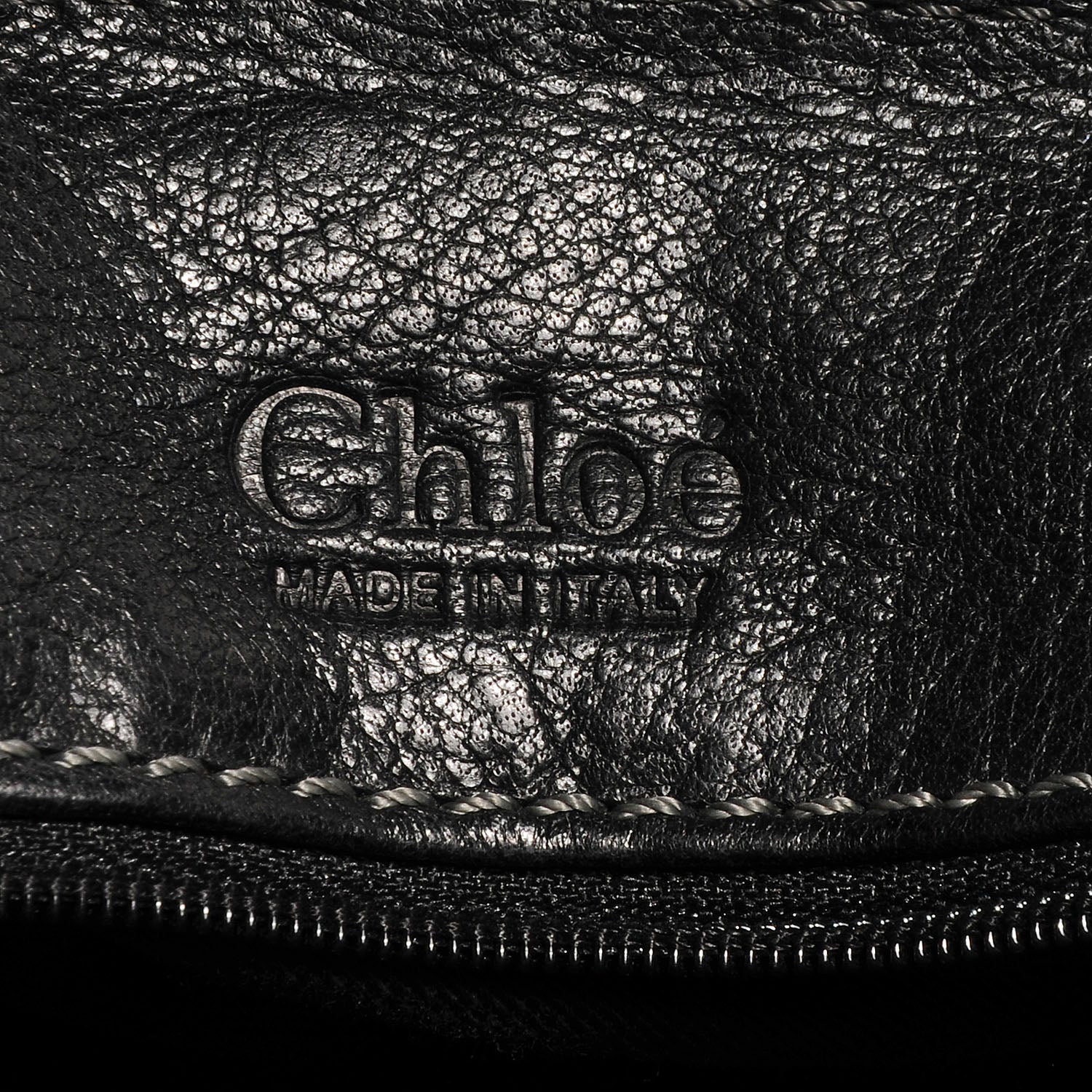 Chloe Leather Medium Paddington Satchel Black 6 of 7