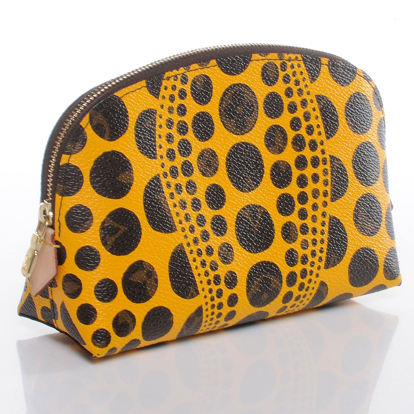 Monogram Kusama Pumpkin Dots Cosmetic Pouch Yellow