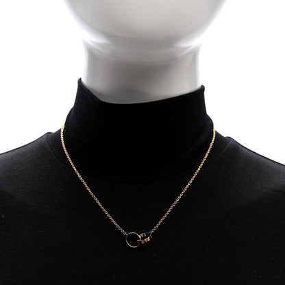 Cartier 18K Pink Gold Interlocking LOVE Necklace 2 of 5