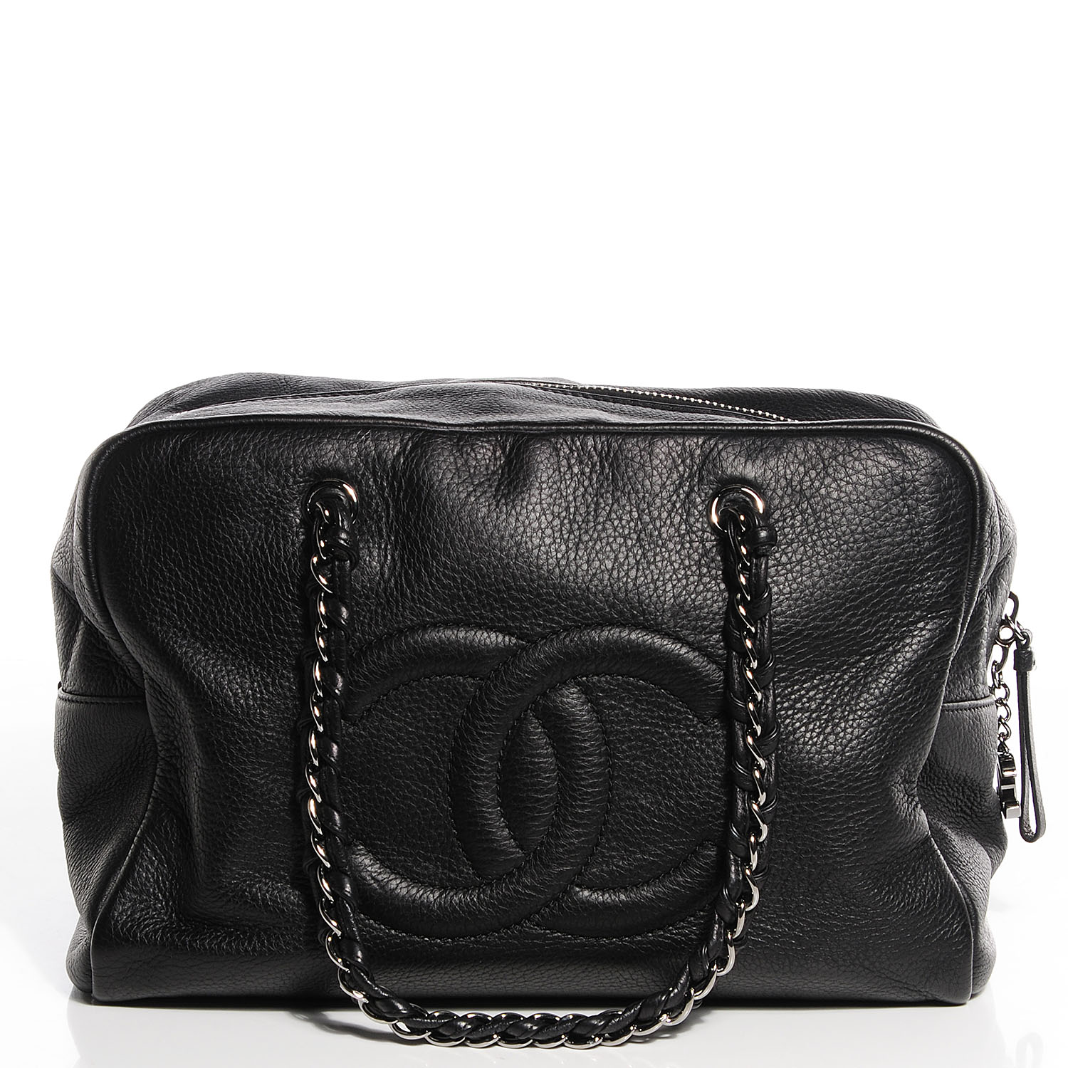 Chanel Deerskin Luxe Ligne Large Bowler Black 1 of 7