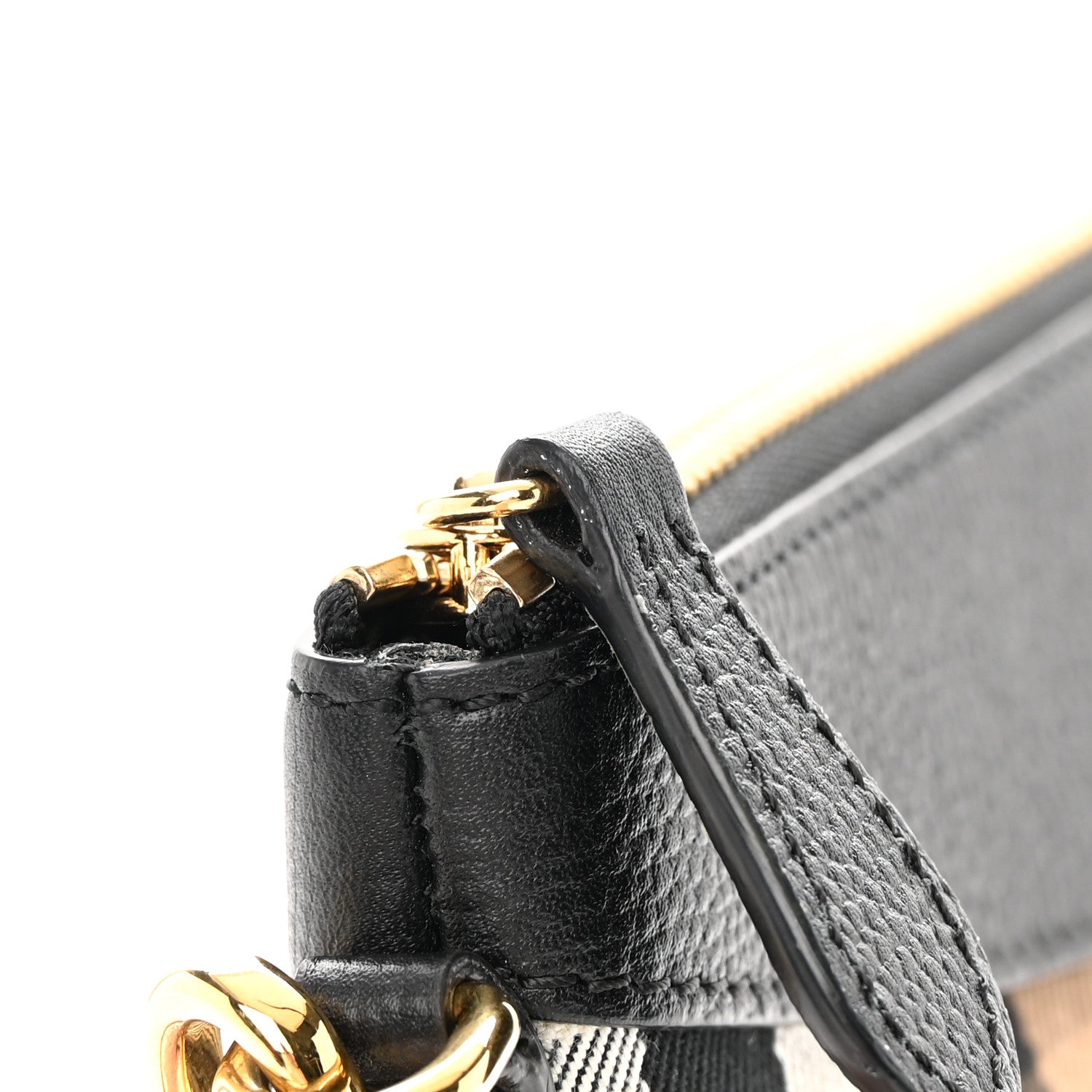 Burberry House Check Derby Peyton Crossbody Clutch Bag Black 13 of 13