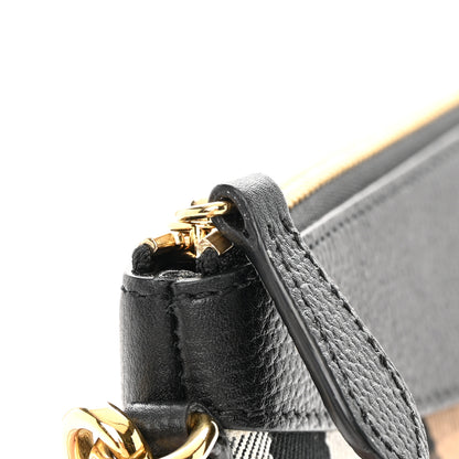 Burberry House Check Derby Peyton Crossbody Clutch Bag Black 13 of 13