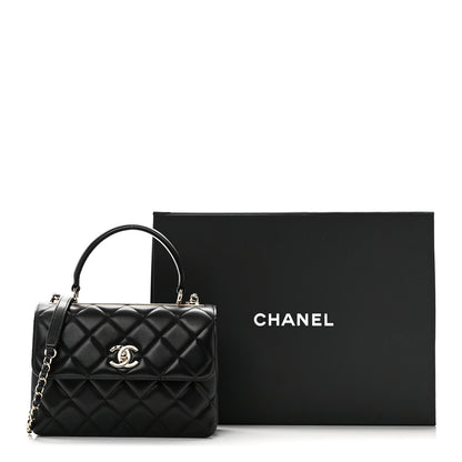 Chanel Lambskin Quilted Small Trendy CC Dual Handle Flap Bag Black 11 of 11