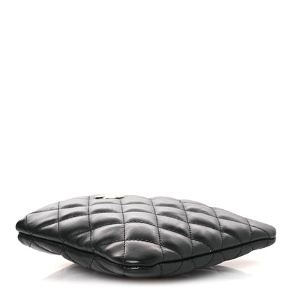Chanel Lambskin Quilted Uniform Crossbody Bag Black 3 of 12