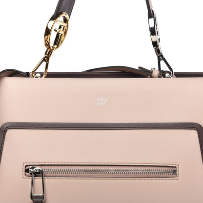 Fendi Vitello Century Opaco F is Fendi Bi-Color Regular Runaway Satchel Soap Moresco 8 of 11