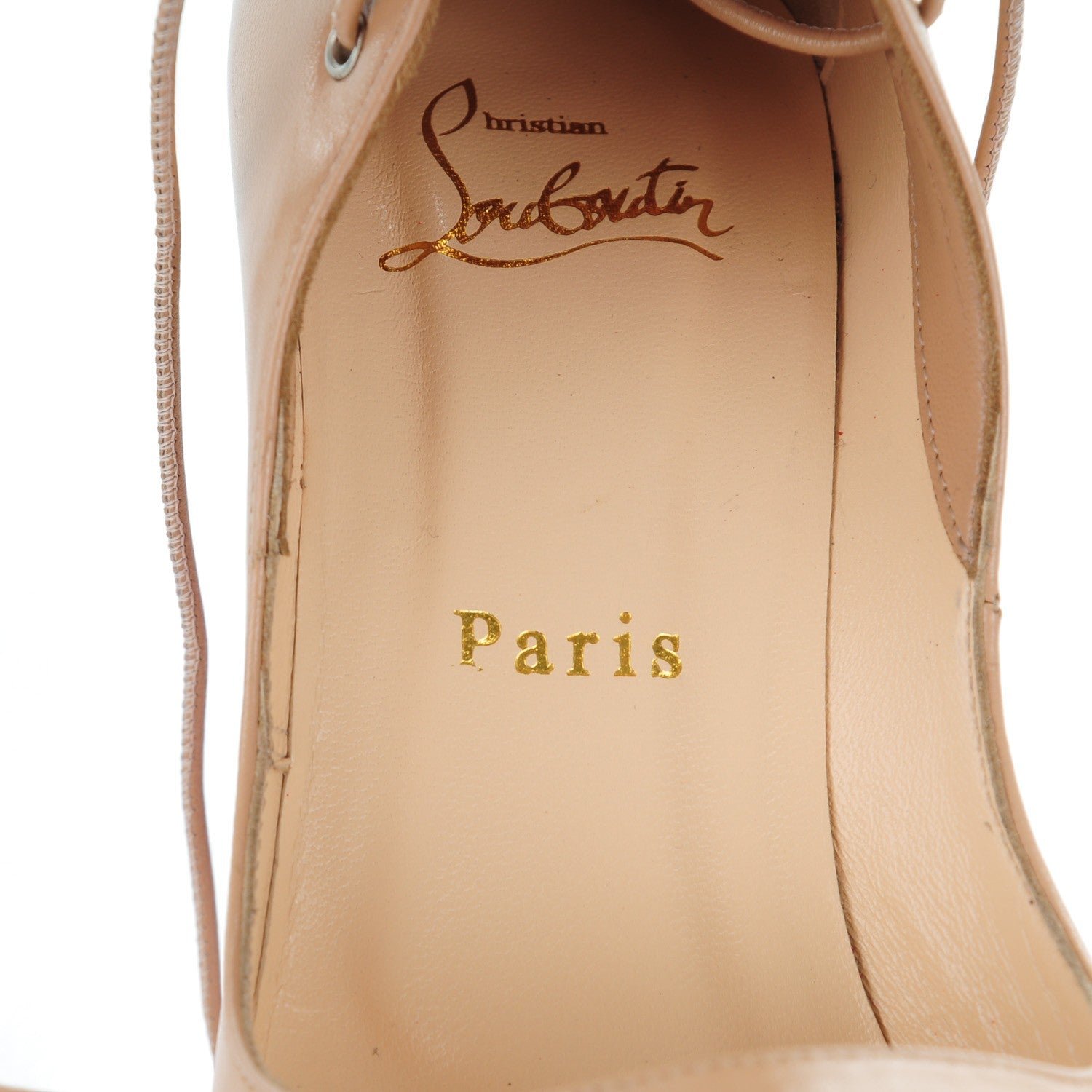 Christian Louboutin Kid Megavamp 100 Pumps 35 Nude 7 of 8