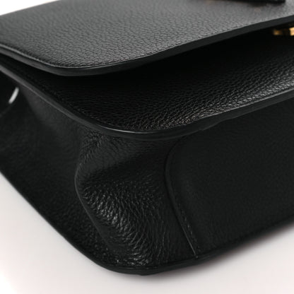Versace Grainy Calfskin Virtus Chain Crossbody Black 7 of 8