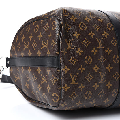 Louis Vuitton Monogram Macassar Keepall Bandouliere 45 8 of 12