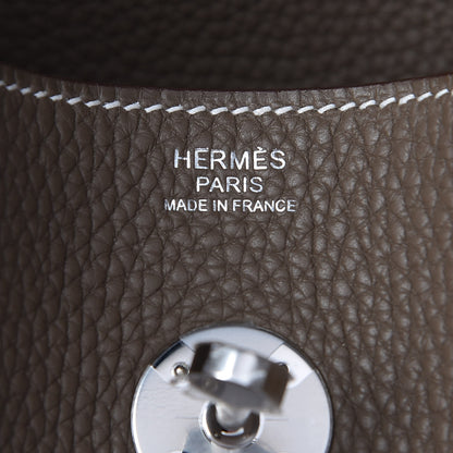 Hermes Taurillon Clemence Lindy 30 Etoupe 8 of 10