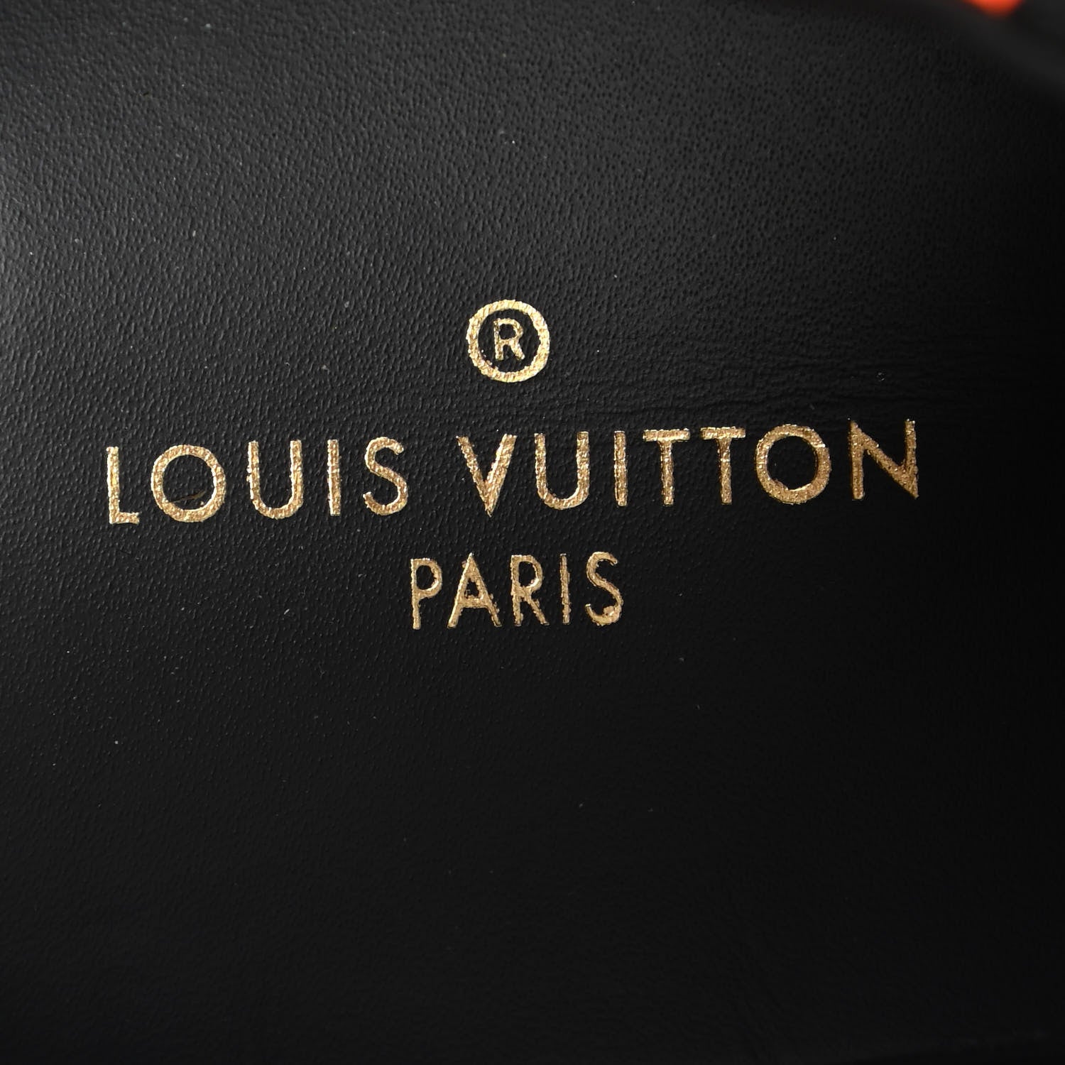 Louis Vuitton Epi Suede Mens Harlem Richelieu Sneakers 7 Black Orange 7 of 9